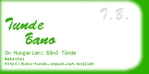 tunde bano business card